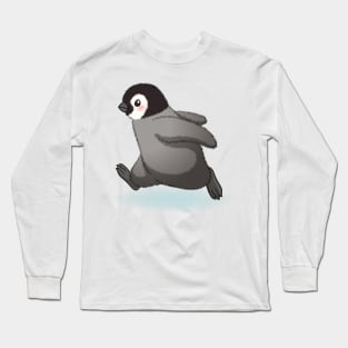 Happy emperor penguin chick Long Sleeve T-Shirt